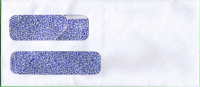 Envelope - #9 Shasta 24# Double Window White w/Lt Blue Inside Tint PN 35025